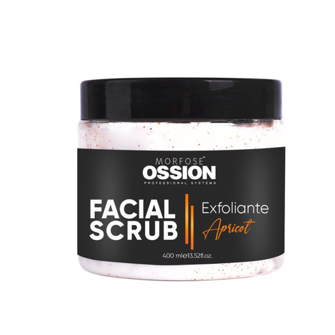 Morfose Ossion Premium Barber Face Scrup - Apricot, 13.53 Fl Oz